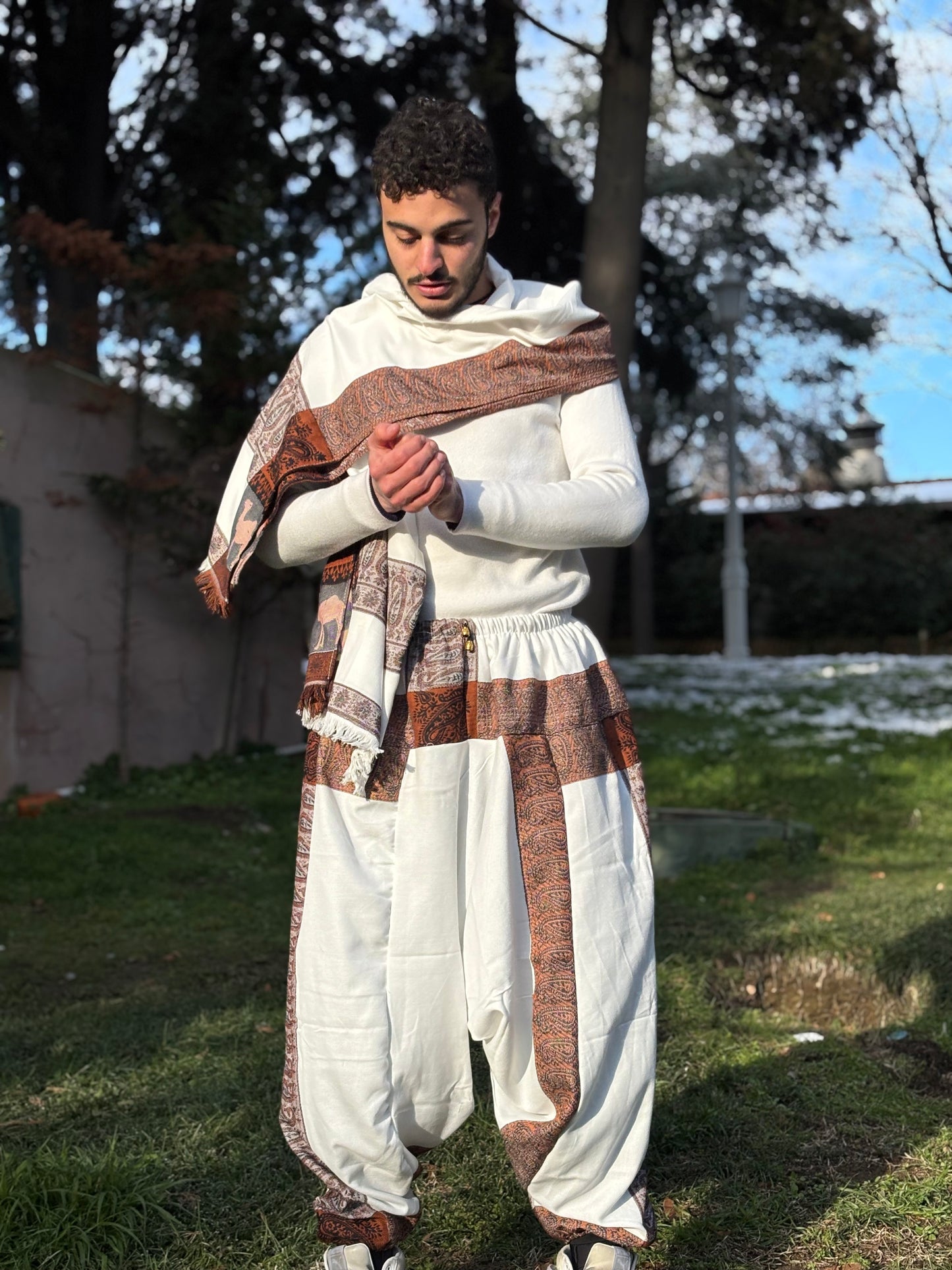 white dessert  shalvar